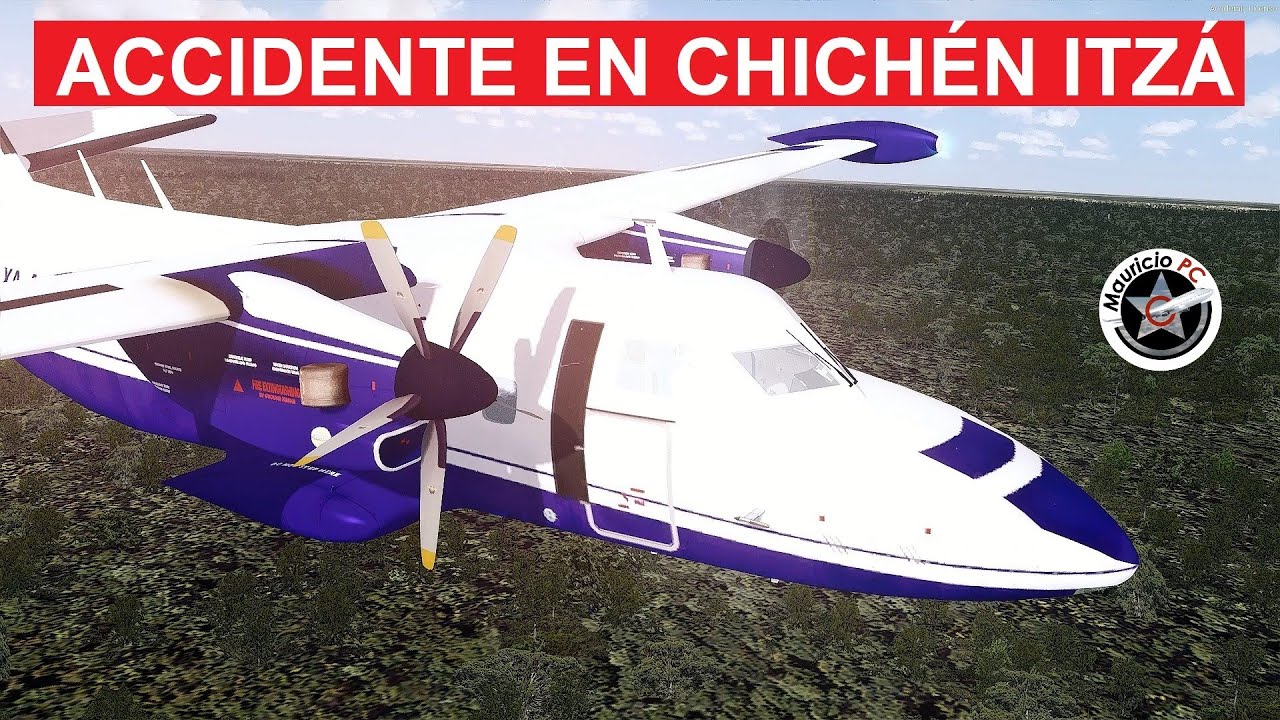 Impacto de avión en Chichén Itzá - Vuelo XA-ACM de Aero Ferinco