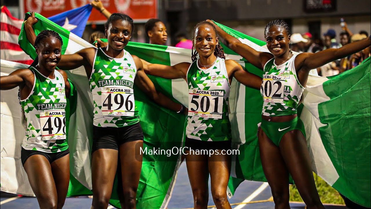 ACCRA 2023| Finals of Women 4x100 meters relay |  13th AFRICAN GAMES | Nigeria win Gold on the night