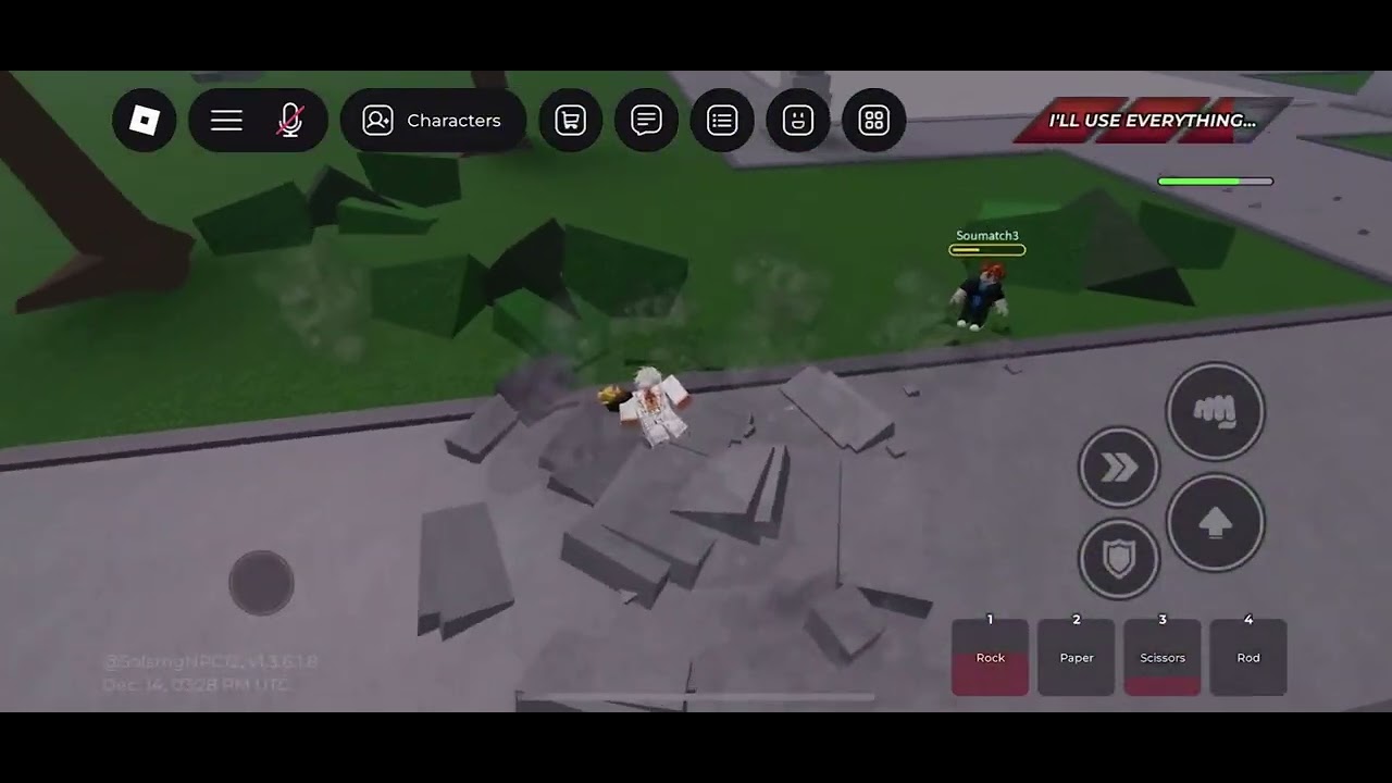 Destroying a annoying Bacon in ultimate battlegrounds