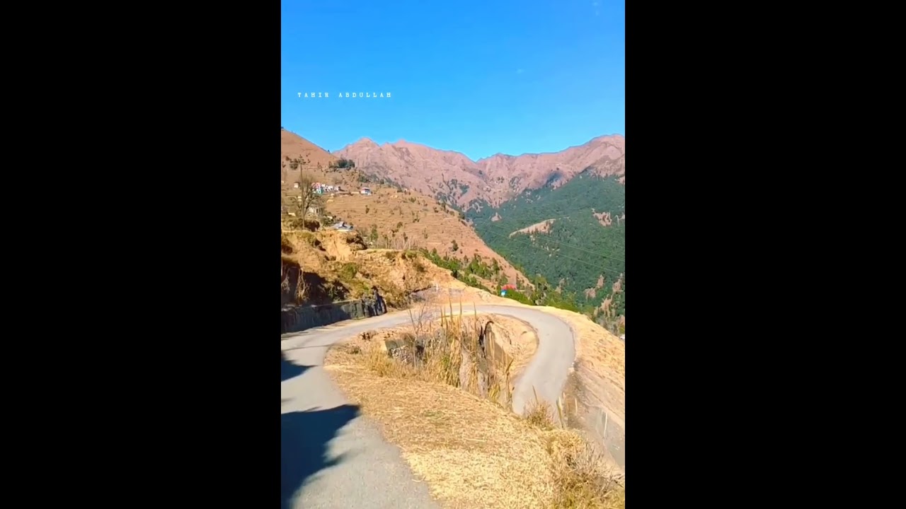 Visual of Ghambir Mughlan along with Peerpanjal Mountains District Rajouri.