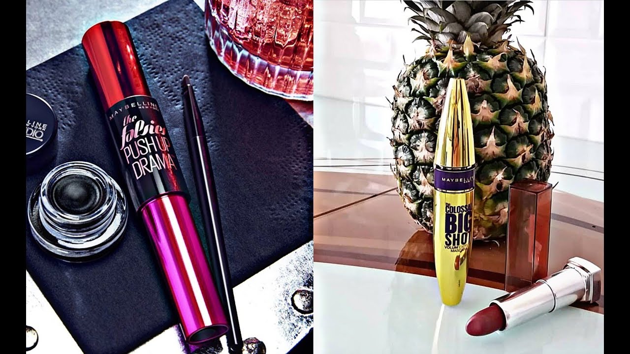الفرق بين ماسكرا مبيلين  Push Up Drama و Big Shot / الاشكال المختلفه لفرش الماسكرا #Maybelline