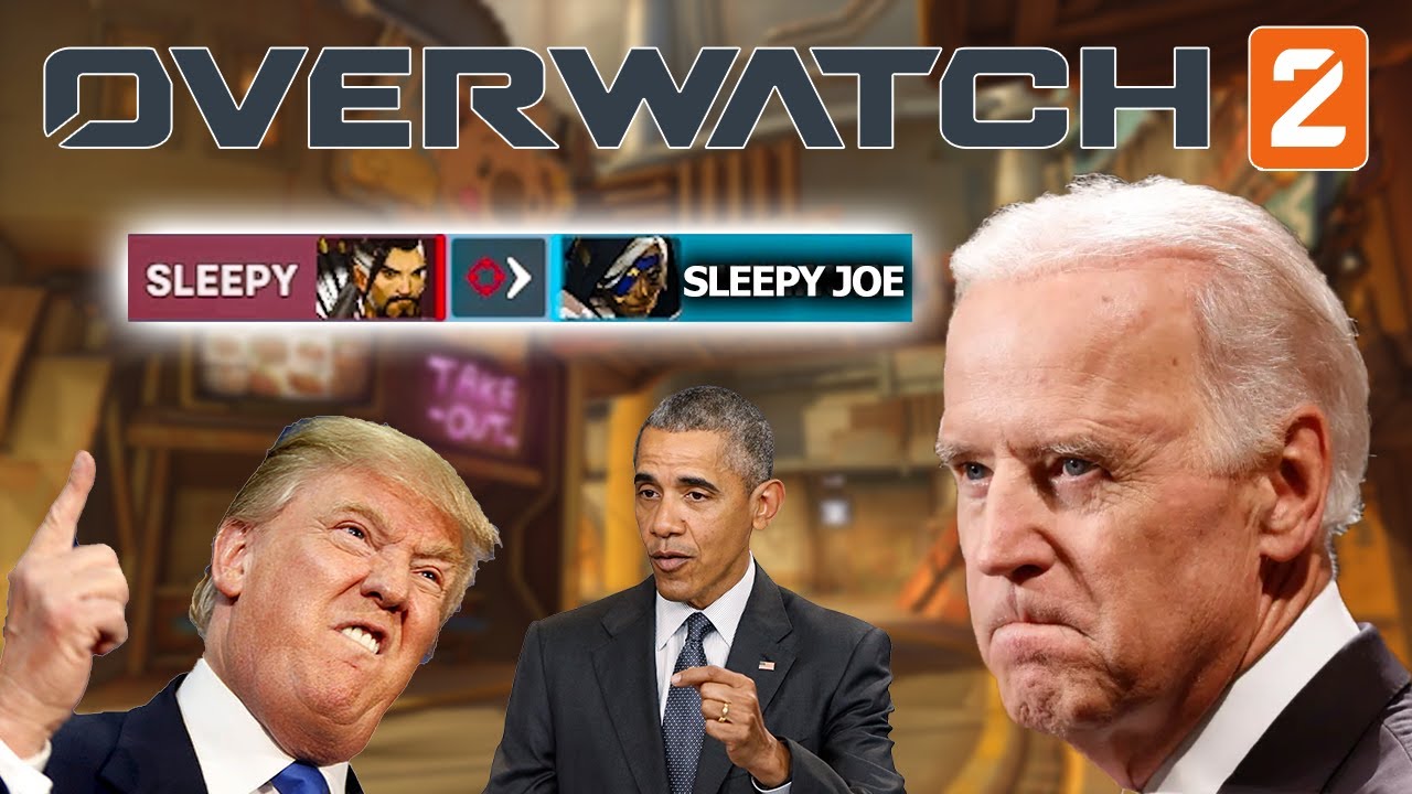 Президенты США играют в Overwatch 2 — Джо засыпает.
