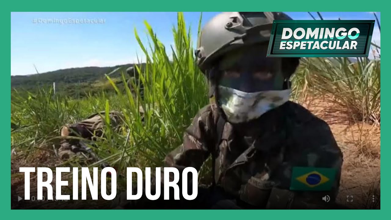 Mariana Weickert mostra como é um treinamento militar