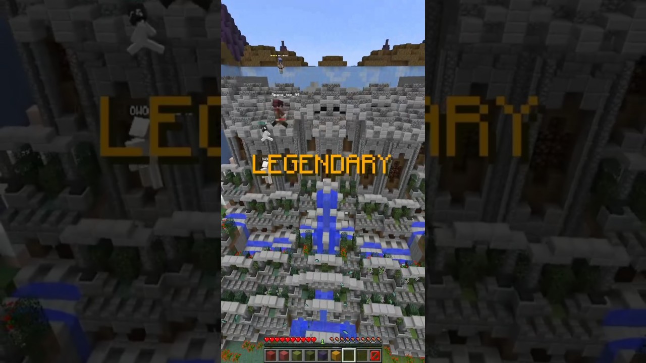 I BUILT THE MOST INSANE CASTLE IN MINECRAFT BUILD BATTLE #shorts