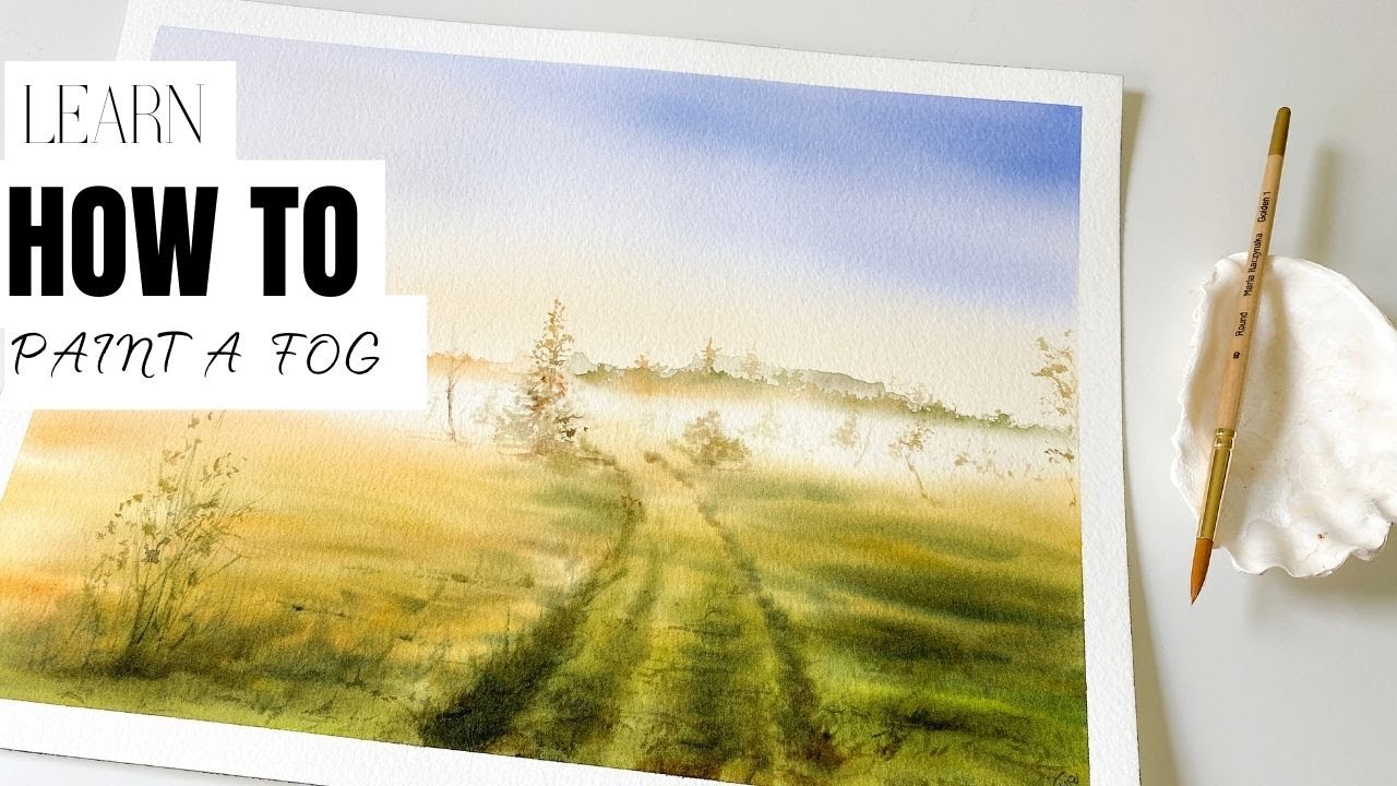 How I painted a beautiful countryside scene in watercolors