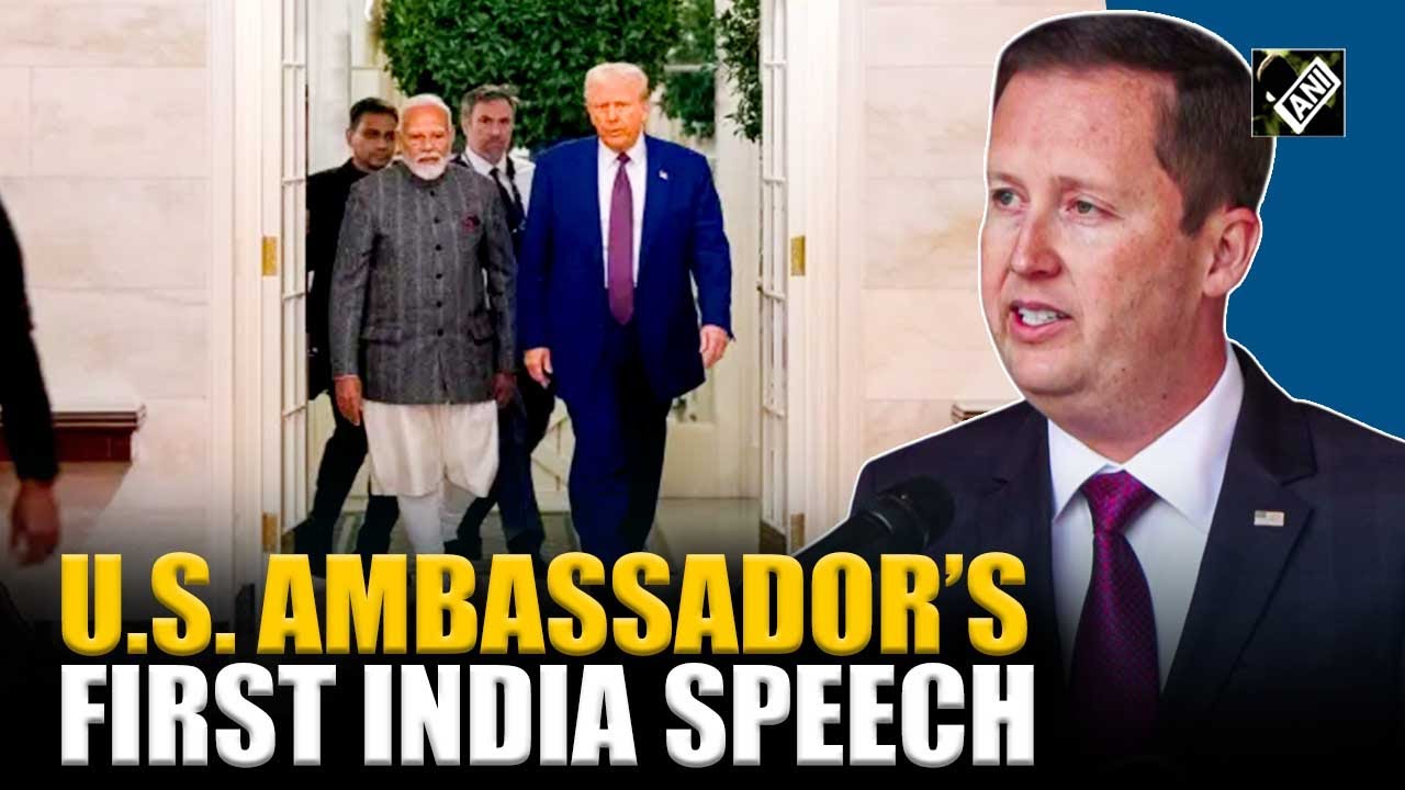 Watch! U.S. Ambassador Sergio Gor&rsquo;s 1st speech in India, speaks on Trump-PM Modi&rsquo;s friendship