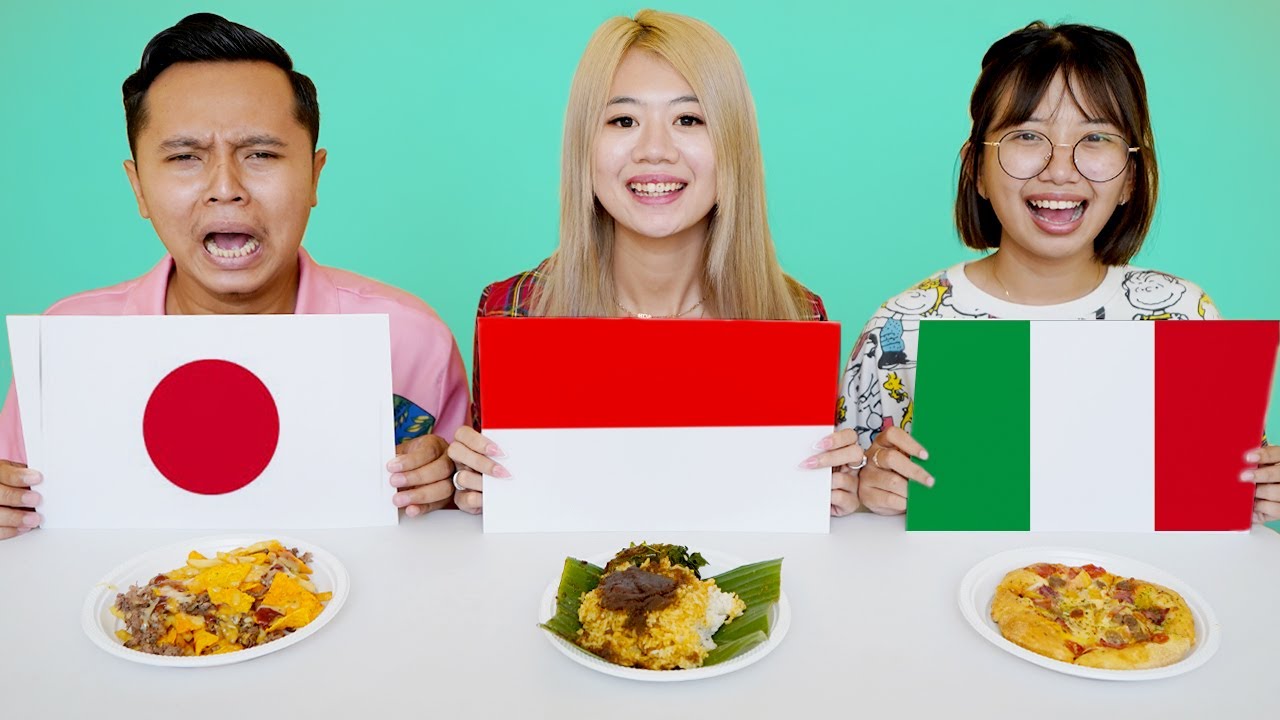 TANTANGAN PILIH MAKANAN SESUAI NEGARA!! TERNYATA GINI MAKANANNYA!!
