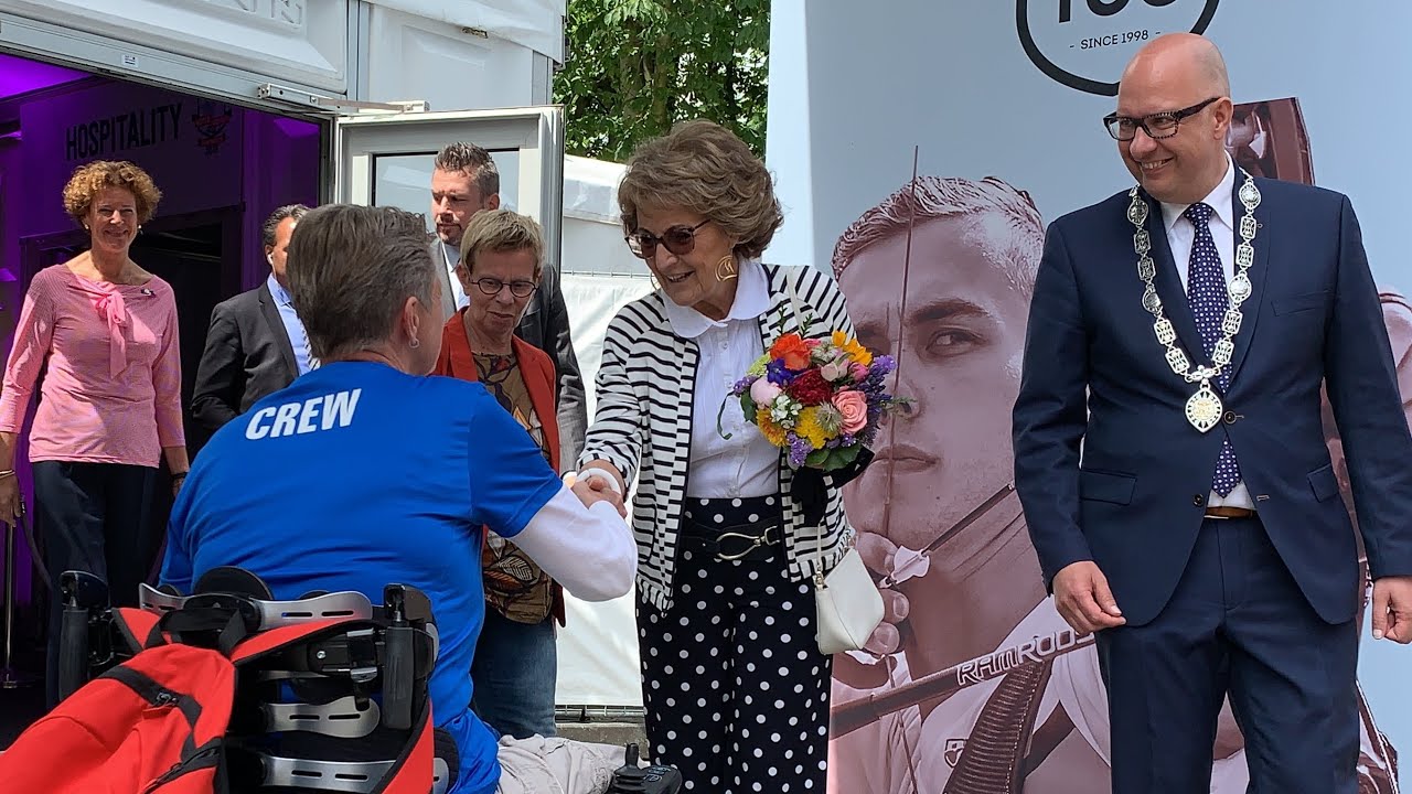 Prinses Margriet bij WK Parahandboogschieten in ‘s-Hertogenbosch