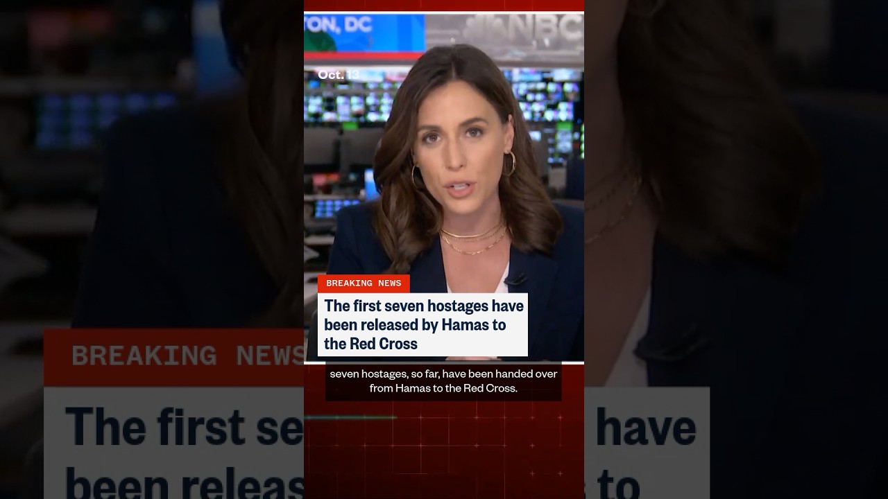The first seven Israeli hostages have been released by Hamas to the Red Cross