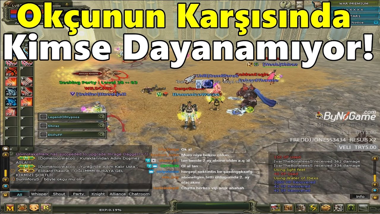 DomenicoWacco - Okçu Char İle Arena'ya Giriyor | Karşısında Dayanan Yok! | Knight Online