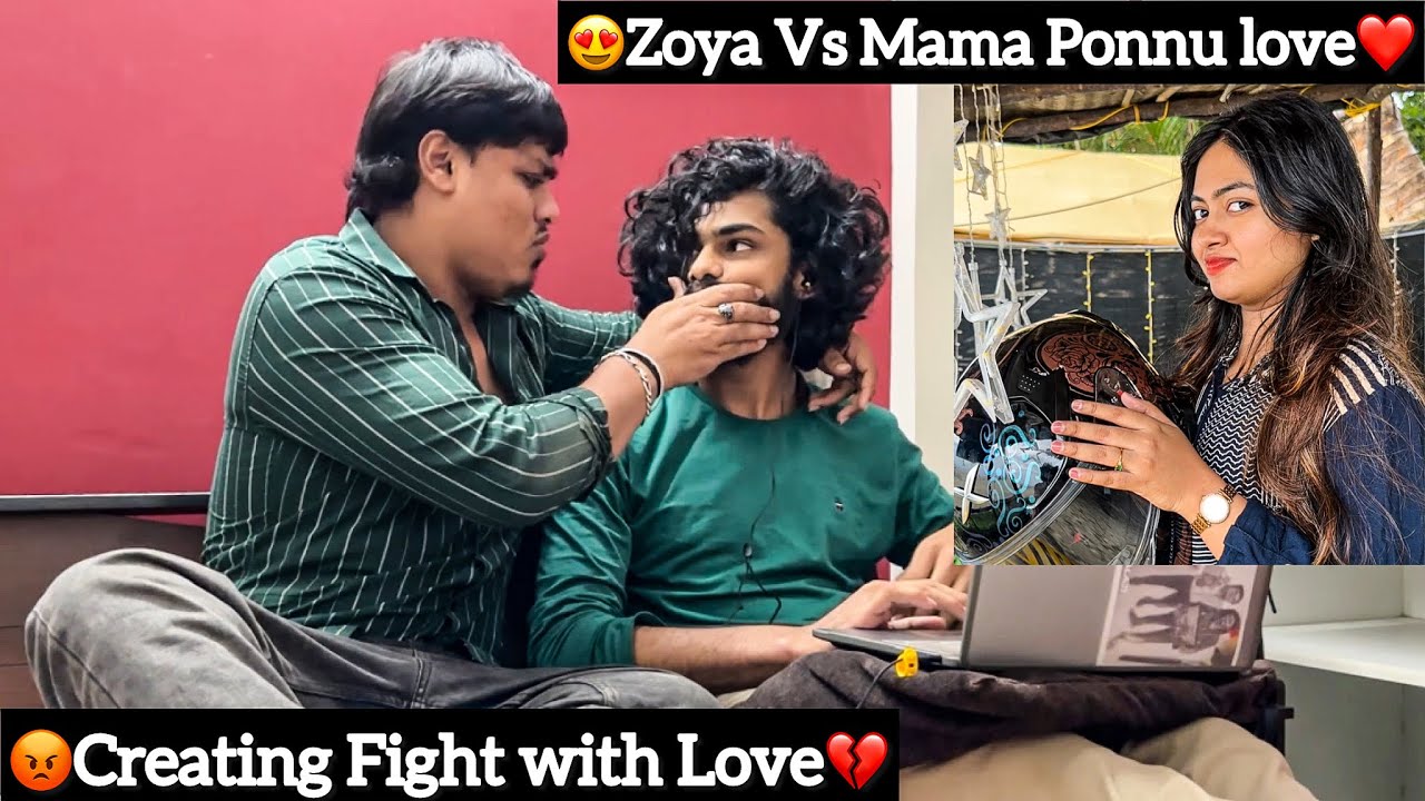 😍Zoya vs Mama Ponnu love❤️| 😡Creating Fight with love💔| Mama Ponnu crying 😭| Aj squad | TTF  ￼