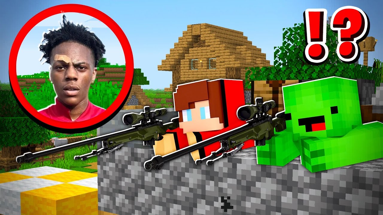 JJ and Mikey Became Snipers to Hunt ISHOWSPEED in Minecraft! - Maizen