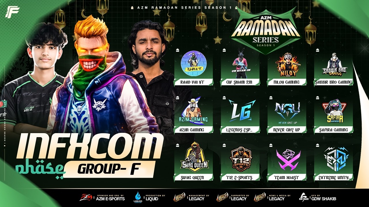 [🚨LIVE] AZM RAMADAN SERIES S-1 || INFxCOM PHASE R-1 G-F || LEGACY E-SPORTS || ft. @raadvaiyt829