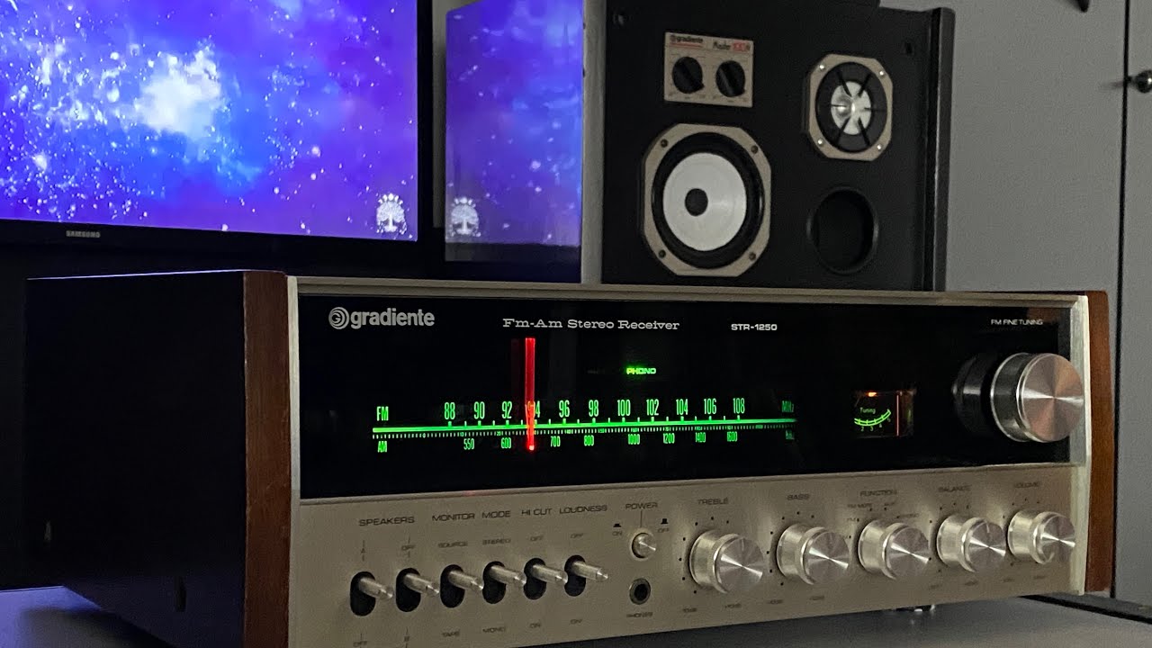 Receiver GRADIENTE STR-1250 todo original - conservação raríssima
