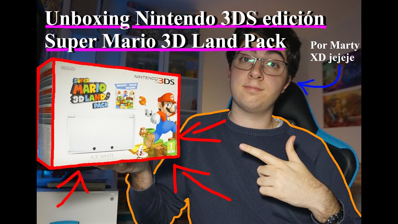 Unboxing Nintendo 3DS edición de Super Mario 3D Land Pack | Marty 141