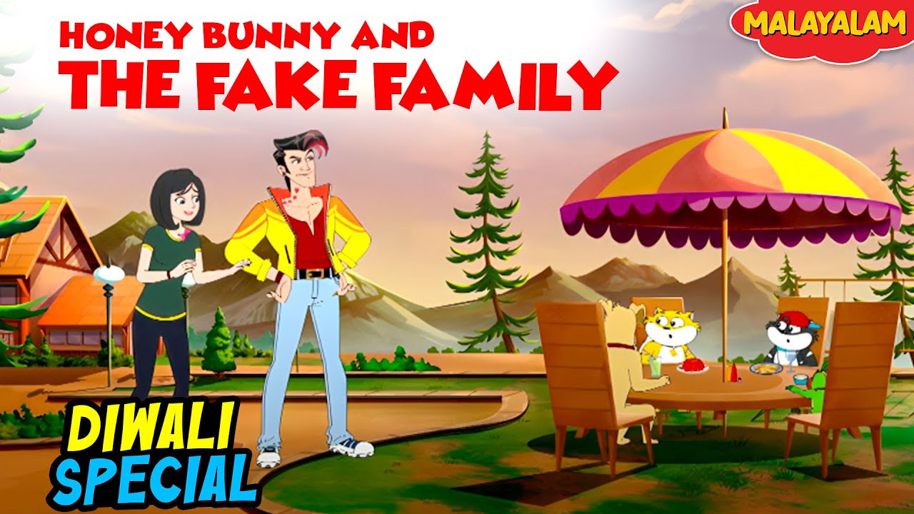 Diwali Special | Honey Bunny & The Fake Family | New Movie in Malayalam | YO Kids Malayalam