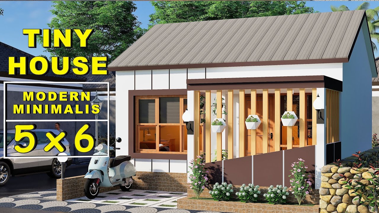 Desain Rumah 5x6 Meter | Modern Minimalis | Tiny House