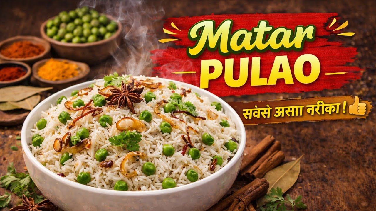 Restaurant Style Matar Pulao at Home | Step by Step Recipe in Urdu |Simple & Quick Peas Pulao Recipe