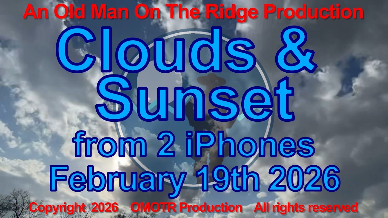 Clouds & Sunset Using 2 iPhones