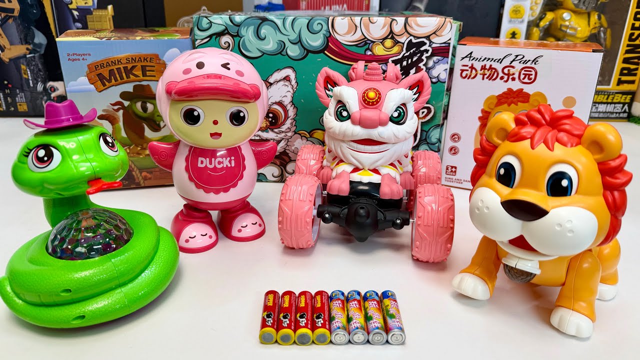 Unboxing Electric Duck, Remote-controlled Lion-dance Vehicle, Electric Lion, Electric Snake
