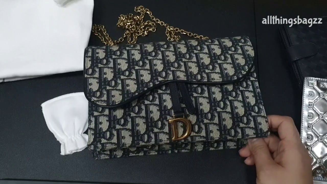 Dior Saddle Wallet on Chain | What fits, mod shots and more!