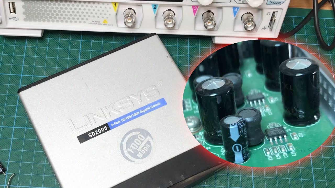 Cisco LinkSys Switch disassemble teardown and repair - SD2005 1Gbit Ethernet