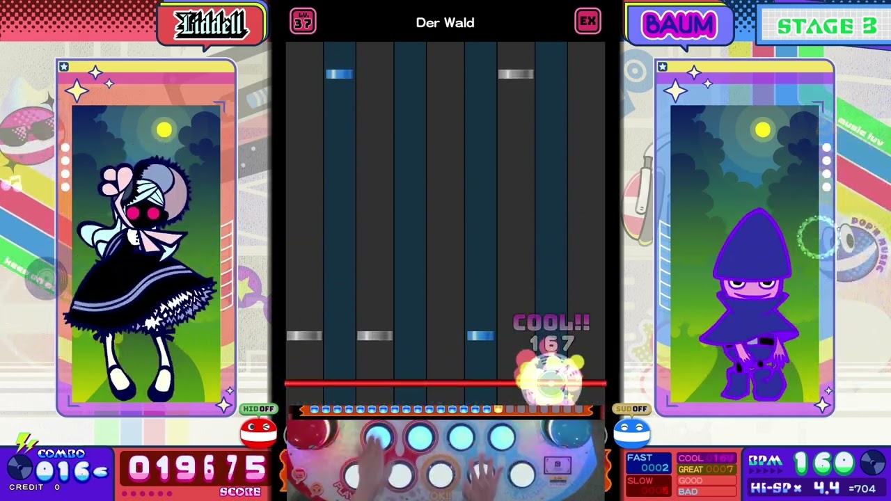 [Pop'n Music] Der wald(EX 37) 99,279 PERFECT(MAX-20)