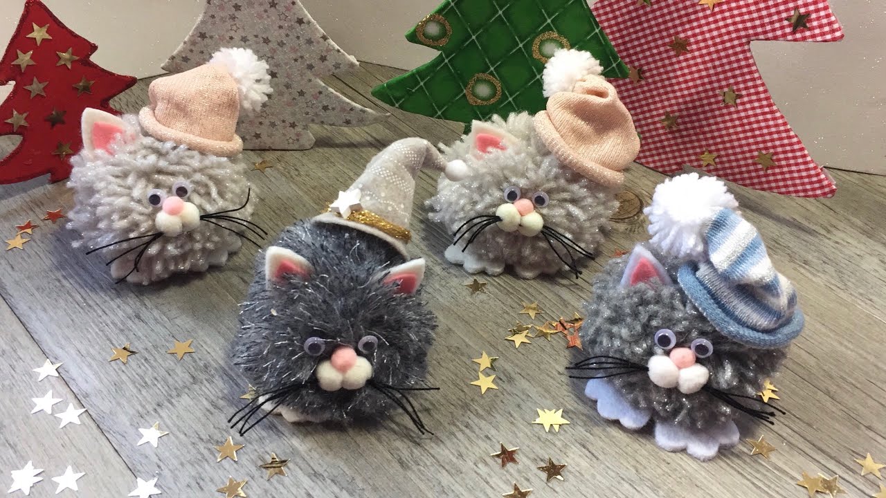 Easy DIY for Christmas TUTORIAL FACILISSIMO con ponpom per Natale