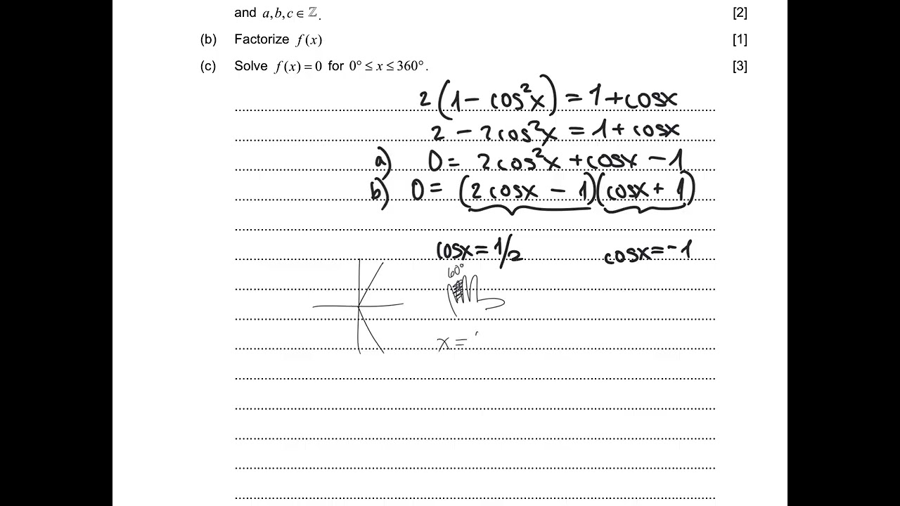 Trig equations 2