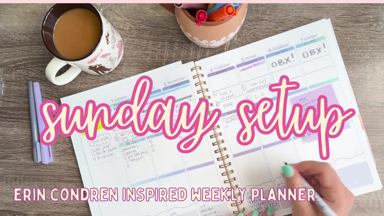 plan with me // functional planning // sunday setup