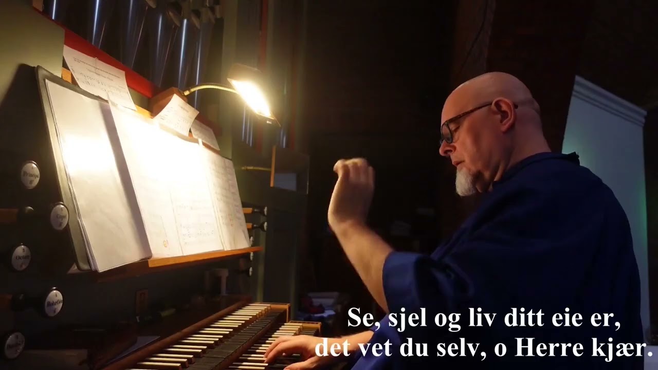 I dine hender, Fader blid - Norsk Salmebok 409 / Lov Herren 698- Salme på orgel med undertekster