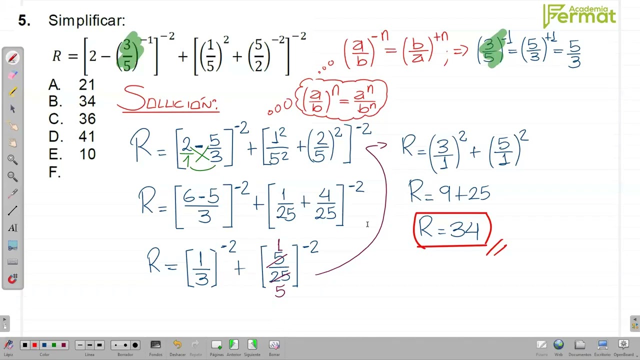 ALGEBRA EXPONENTES Y RADICALES 14 01 26 CLASES VIRTUALES