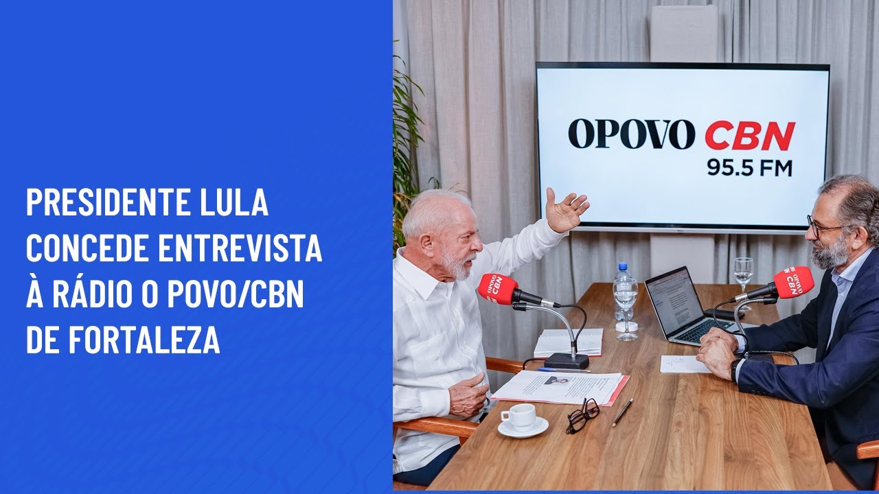 Presidente Lula concede entrevista à rádio O Povo/CBN de Fortaleza