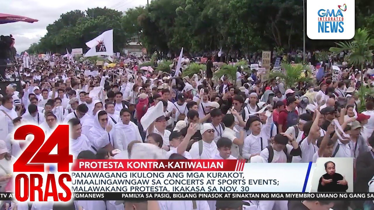 Panawagang ikulong ang mga kurakot, umaalingawngaw sa concerts at sports events;... | 24 Oras