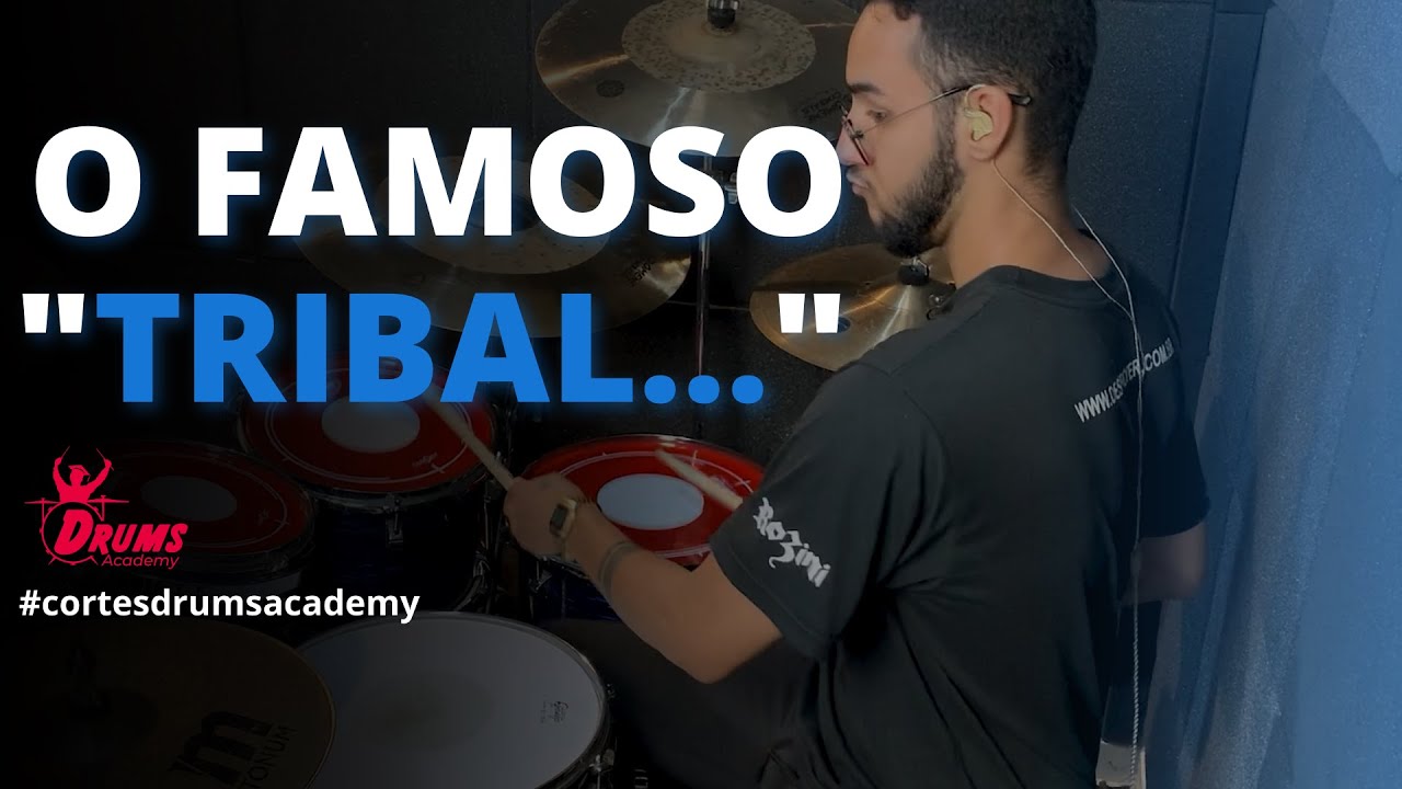 COMO TOCAR TRIBAL NA BATERIA | #cortesdrumsacademy