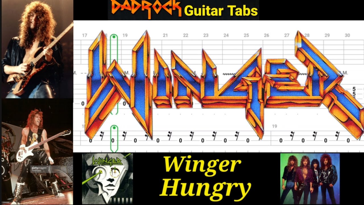 Hungry - Winger - Guitar + Bass TABS Lesson 