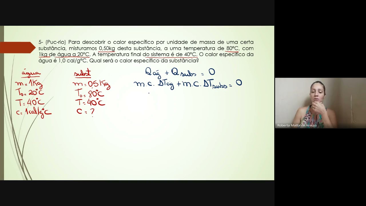 Calorimetria - Trocas de calor (exercícios)