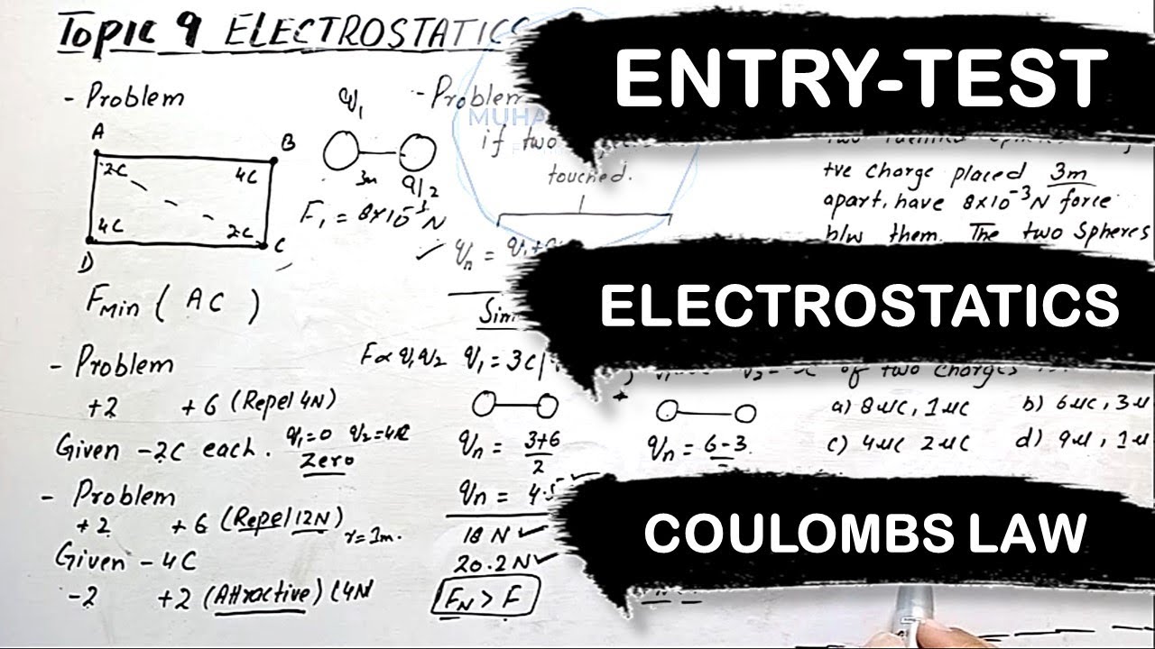 COULOMBS LAW MDCAT | MDCAT PHYSICS LECTURE | ECAT PHYSICS LECTURE