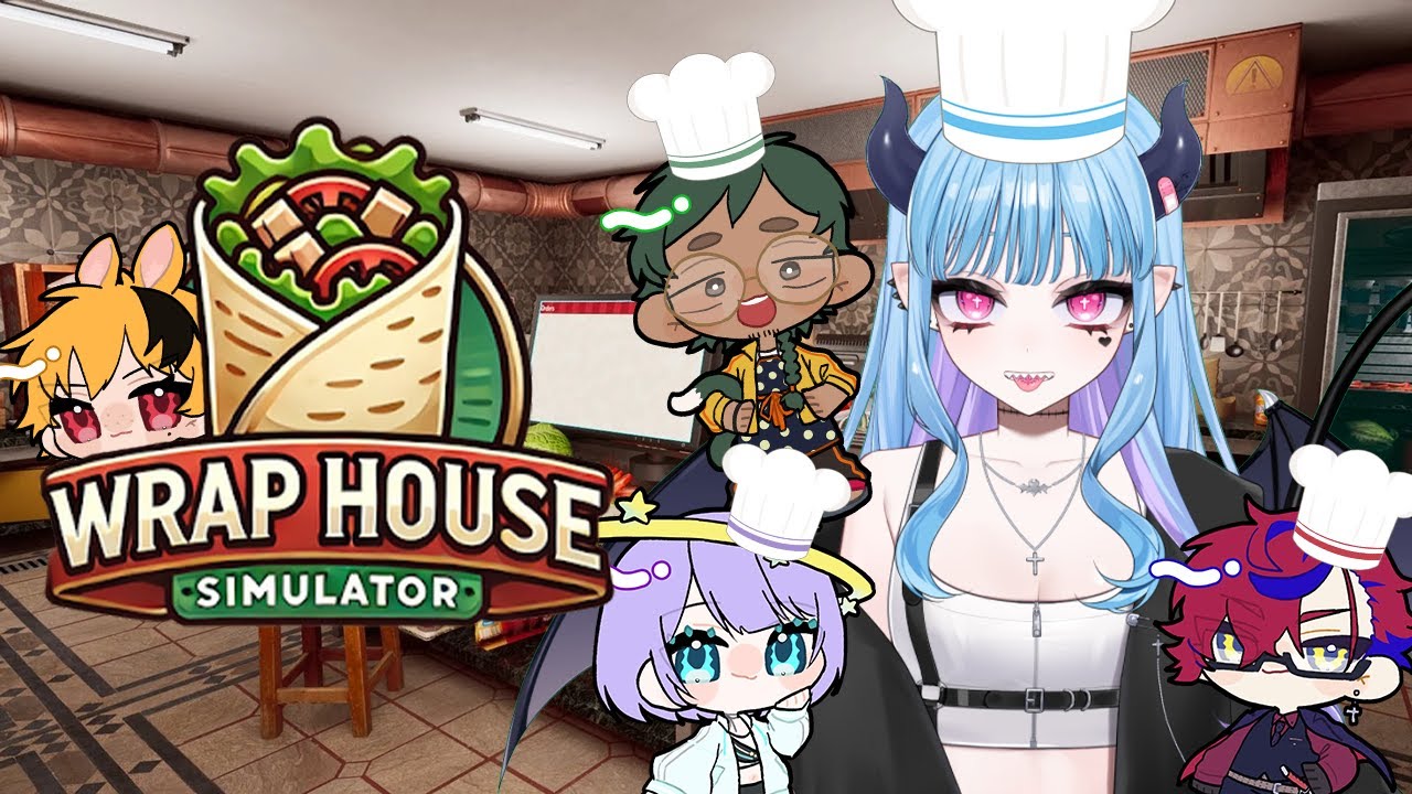 帰ってきたごはんちゅケバブ！うちらが最強のケバブ職人☝🏻☝🏻 /w ごはんちゅ【Wrap House Simulator🌯】