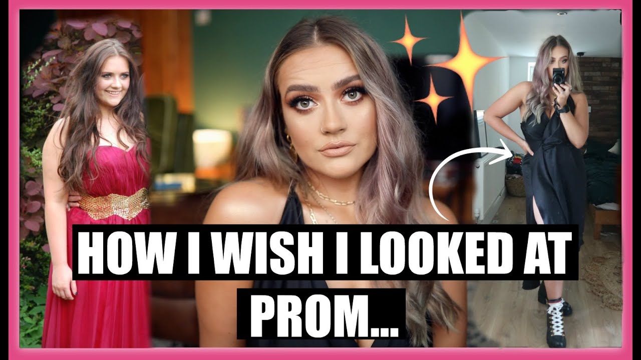 HOW I WOULD LOOK AT PROM NOW! THEN VS. NOW, AFFORDABLE MAKEUP & OUTFIT!  EmmasRectangle