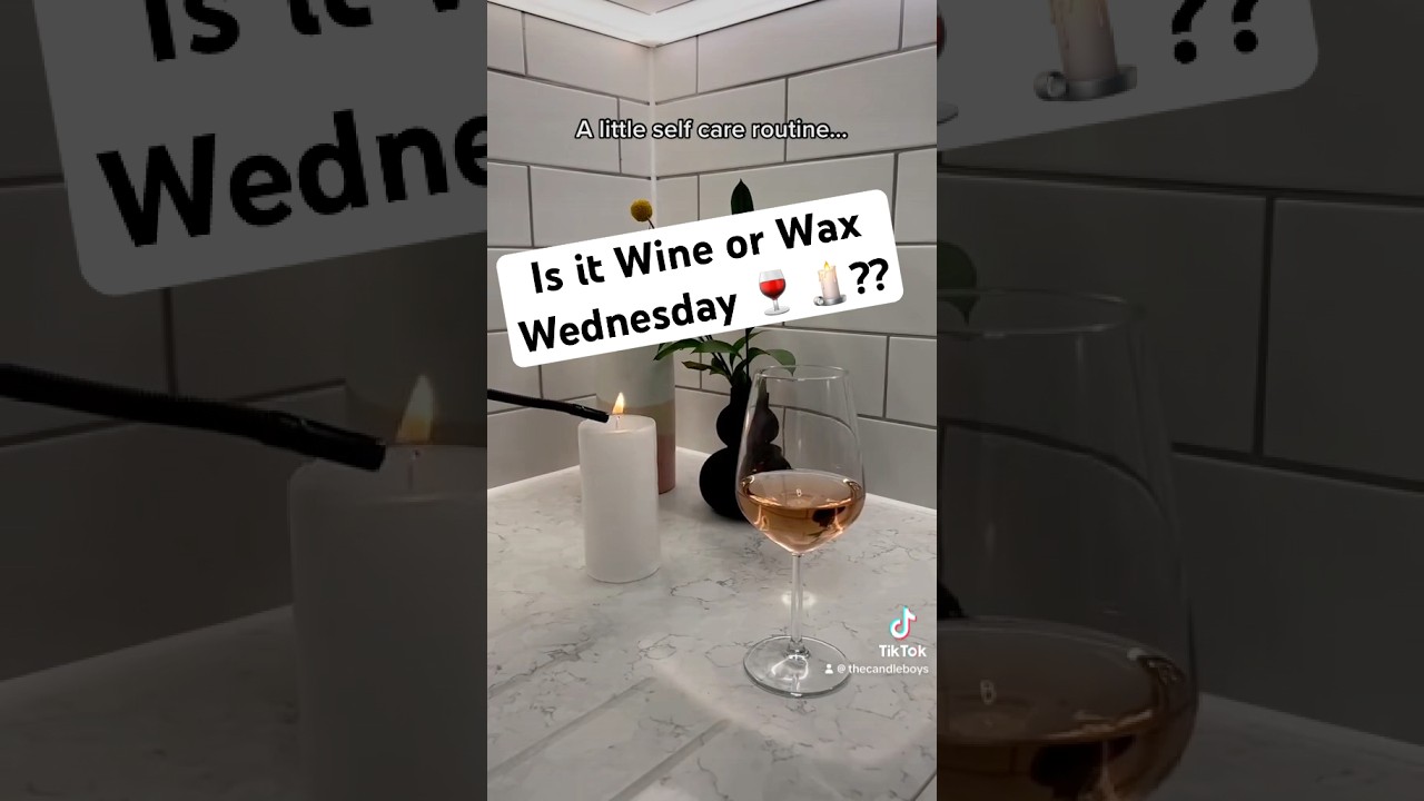 Wine or Wax Wednesday 🍷 🕯️ or both? 🤔 #candleboys #Wine #Candles #SelfCare #Trending