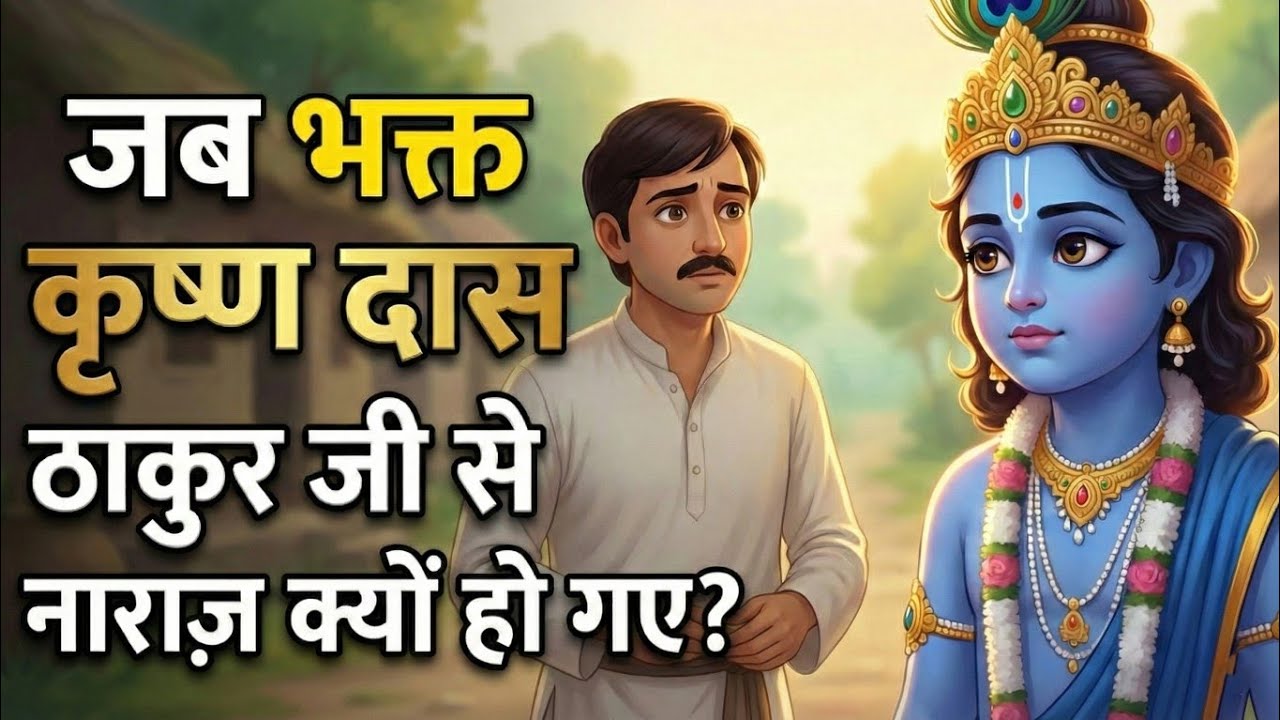 जब भक्त कृष्णदास ठाकुर जी से नाराज़ हो गए – एक अद्भुत भक्ति कथा