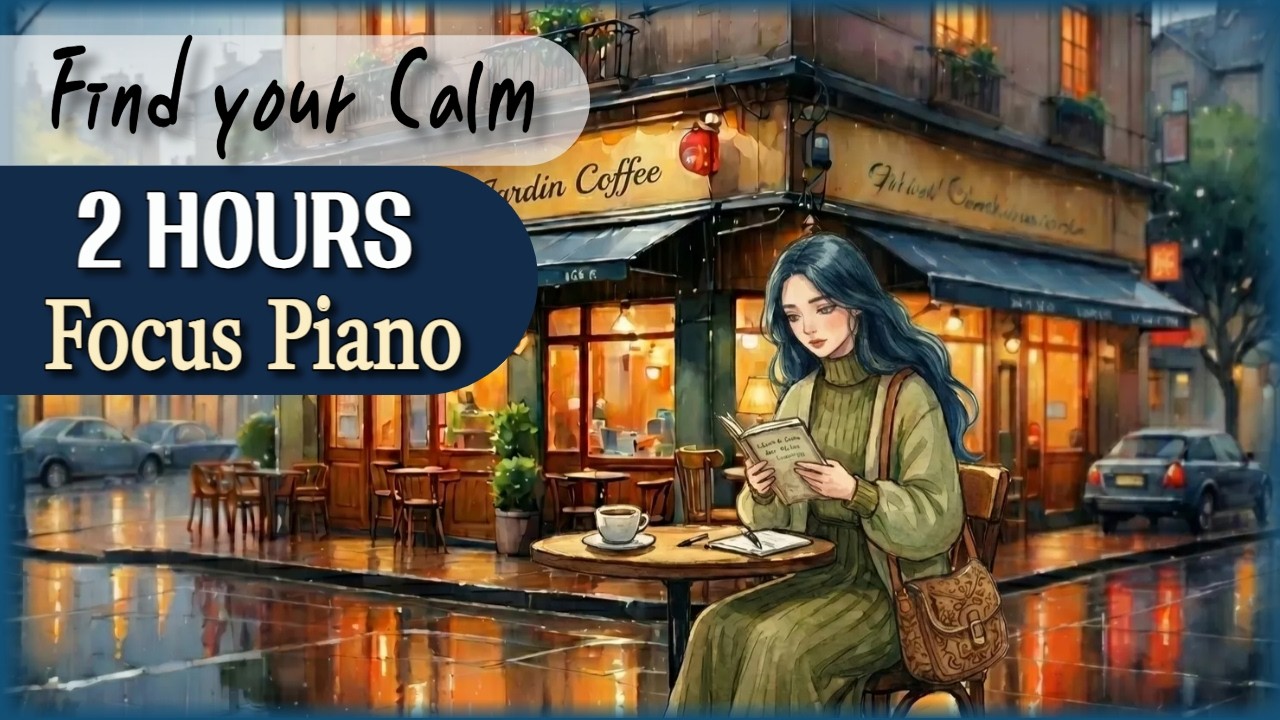 2 Hours Study Cafe for Deep Focus ☕Soft, Elegant Melodies for Cozy Moments