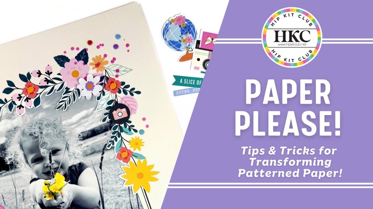 How to: Scrapbooking a Large Photo with the ALL NEW February Hip Kits!