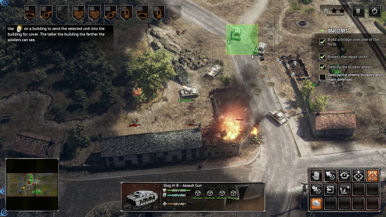 Sudden Strike 4 Axis Mission 1 - Battle of Sedan