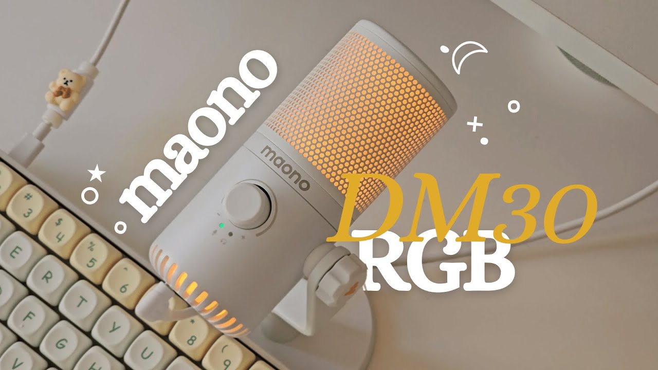 best gaming microphone! | MAONO DM30RGB USB Microphone Review