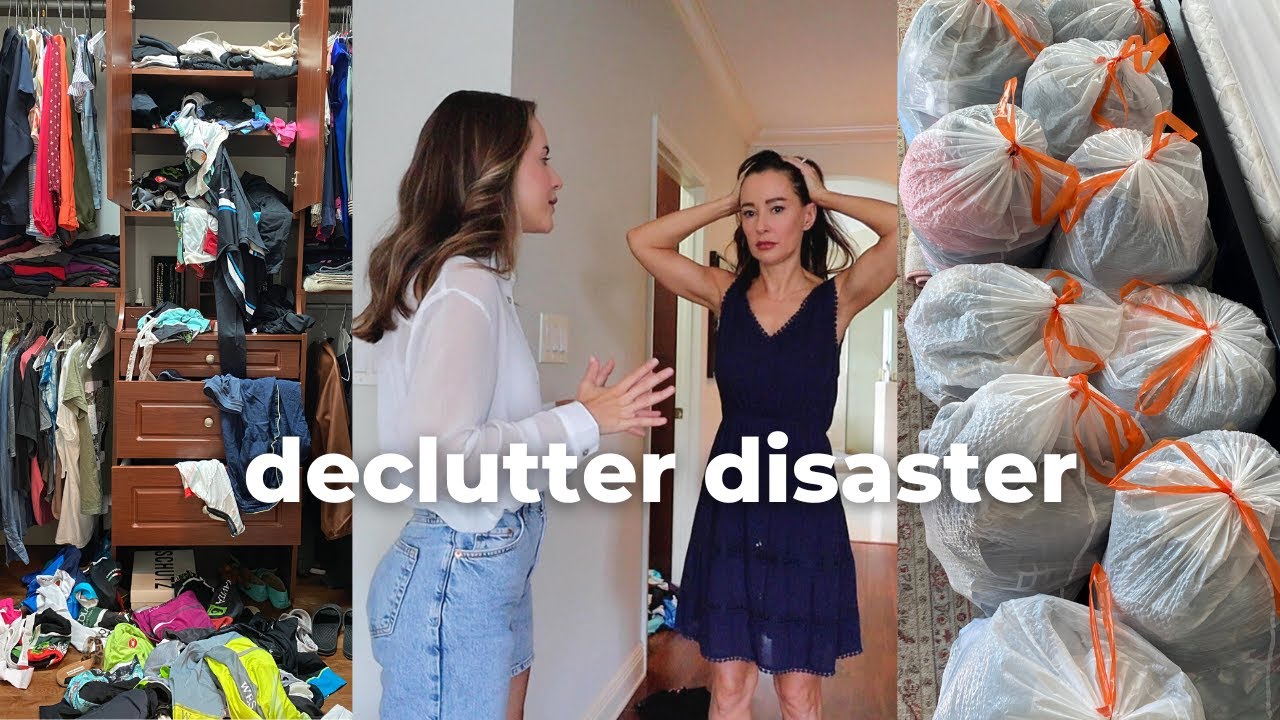 Decluttering my mom's closet for the first time in 10 years! | MASSIVE CLOSET DECLUTTER