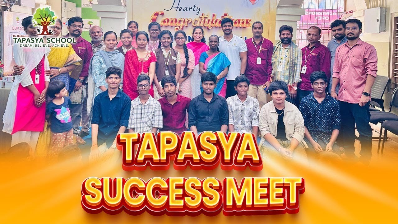 Dr.Basheer’s TAPASYA SCHOOL SUCCESS MEET 💥💥💥 SSC RESULTS 2025 - TOPPERS CELEBRATIONS 🎉