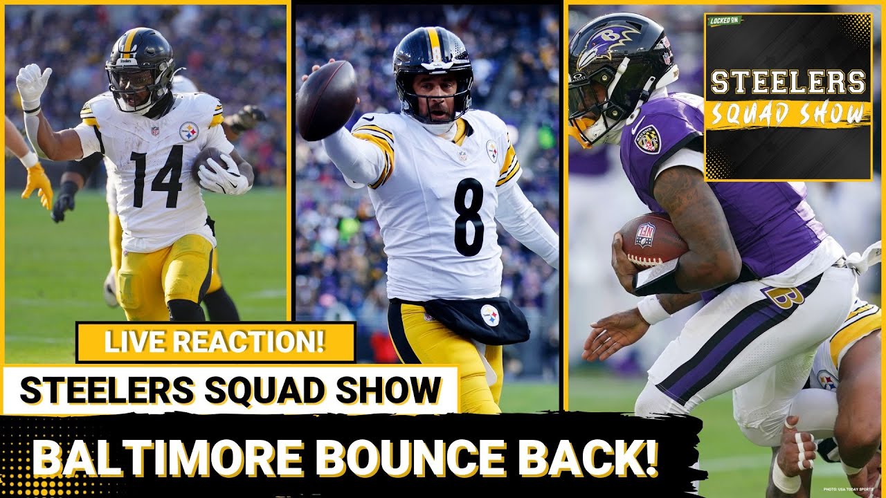 STEELERS SQUAD SHOW: Pittsburgh earns BIG WIN in Baltimore! Rodgers/DK Connection FINALLY Shines!