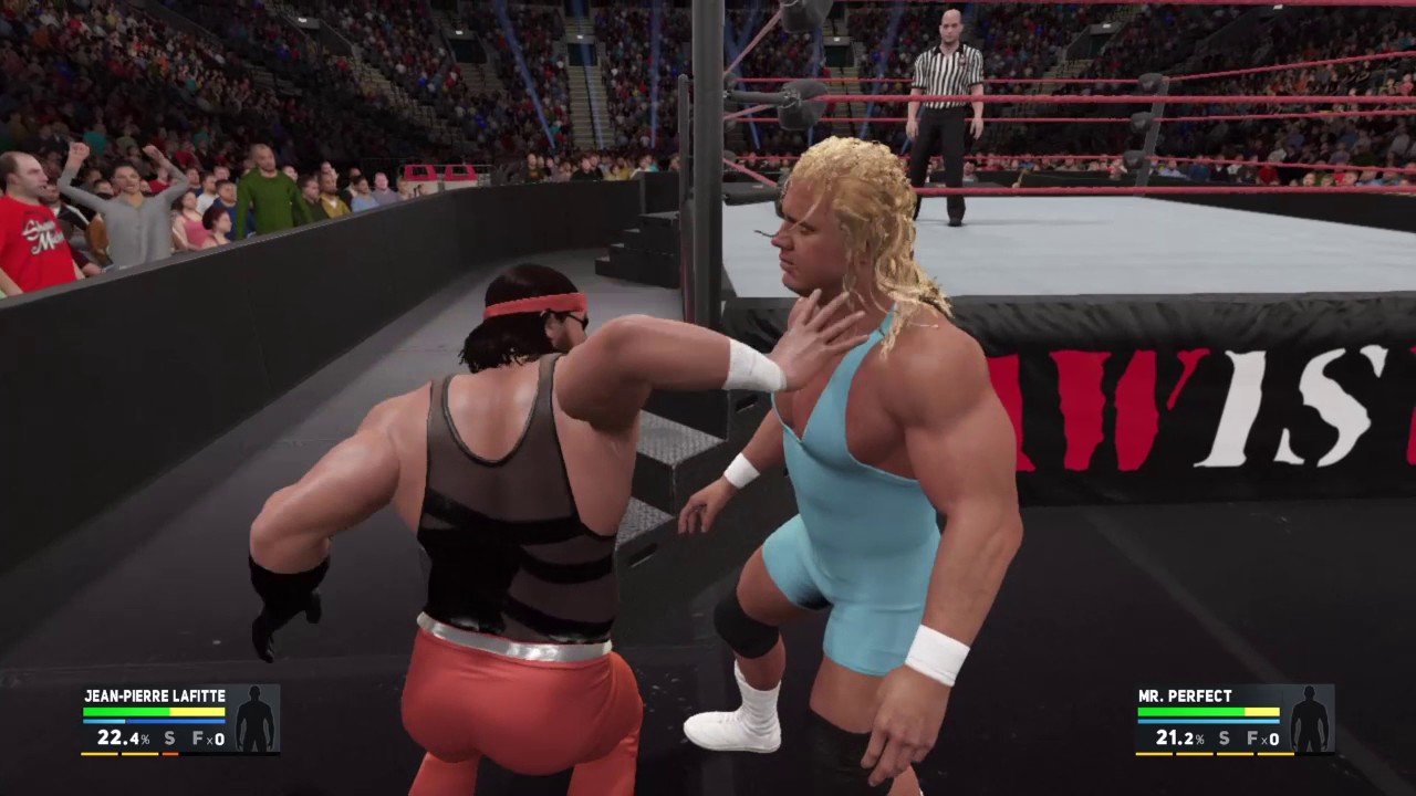 WWE 2K17. Jean-Pierre Lafitte VS Mr. Perfect. Raw